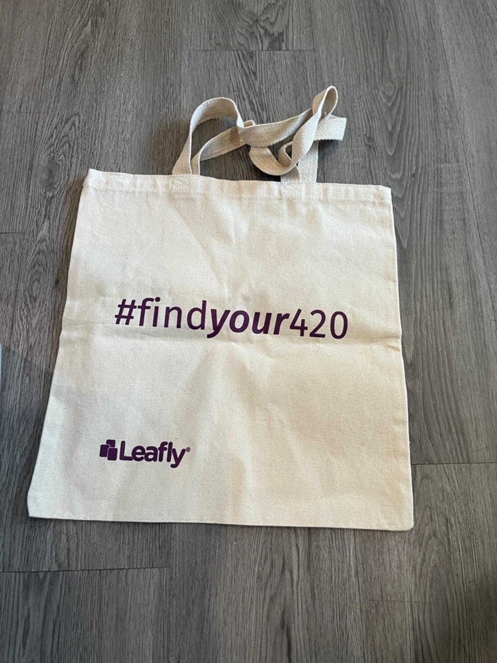 #findyour420 Canvas Tote Bag in Natural